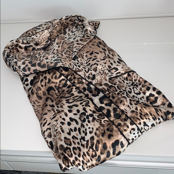 Victoria's Secret Other - Victoria Secret Leopard Silky PJ Dress